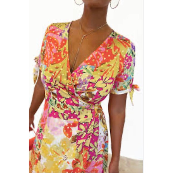 never fully dressed Dresses & Skirts - NEVER FULLY DRESSED Primrose Wrap Midi Dress - Size XXL - NEW w/ Tags!